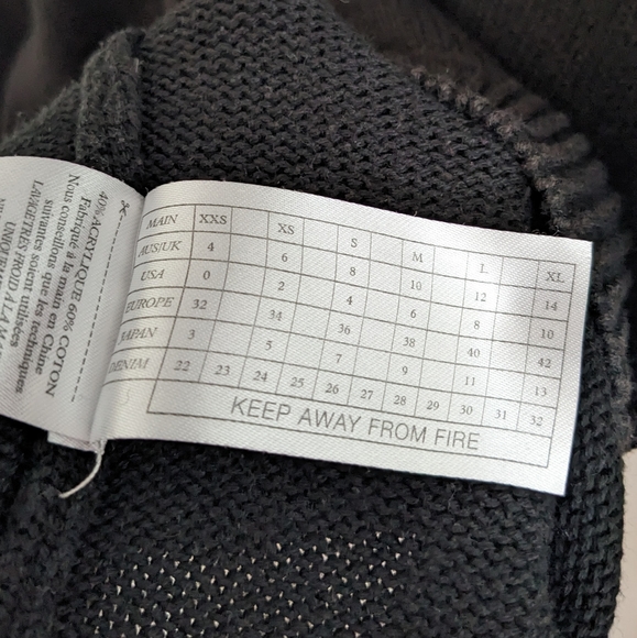 One Teaspoon Beaded Black Knit sweater Size S - Picture 4 of 5